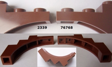 Preview: LEGO Steine 2339 Bogensteinsegment 1x5x4, beige