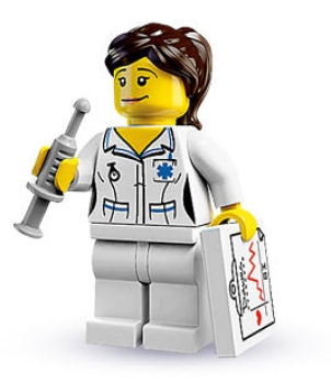 LEGO Minifiguren Serie 1 8683-07 Krankenschwester