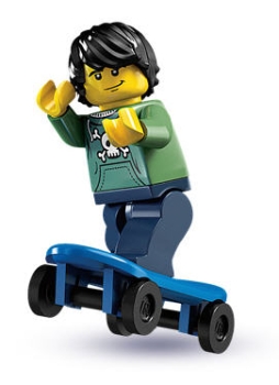 LEGO Minifiguren Serie 1 8683-08 Skateboarder