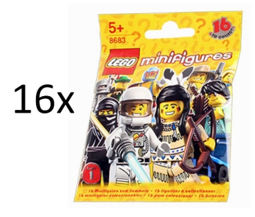 Preview: LEGO Minifiguren Serie 1 8683 Alle 16 Minifiguren