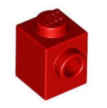 LEGO Sondersteine 87087 Stein 1x1 mit Noppe an einer Seite, rot