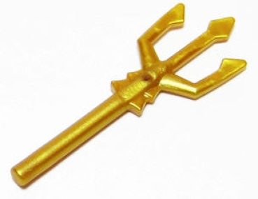 LEGO Waffen 92289 Dreizack, perlgold