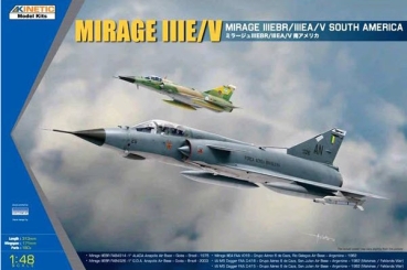 Kinetic K48052 Mirage IIIE/V Mirage IIIEBR/IIIEA/V South America, 1:48