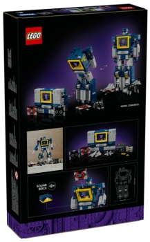 Box Rückseite: LEGO Icons 10358 Transformers: Soundwave