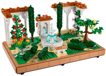 Preview: Inhalt: LEGO Icons 10359 Springbrunnengarten