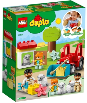 Preview: Box Rückansicht: LEGO DUPLO 10950 Traktor und Tierpflege
