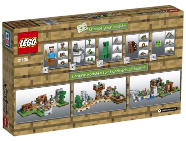 Preview: LEGO Minecraft 21135 Die Crafting-Box 2.0, Box Rückansicht