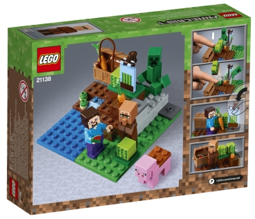 Preview: Box Rückansicht: LEGO Minecraft 21138 Melonenplantage