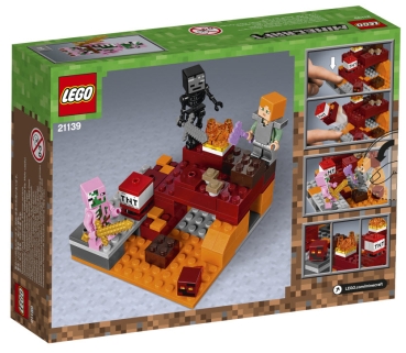 Preview: Box Rückansicht: LEGO Minecraft 21139 Nether-Abenteuer