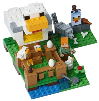 Preview: Inhalt: LEGO Minecraft 21140 Hühnerstall