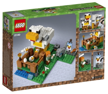 Preview: Box Rückansicht: LEGO Minecraft 21140 Hühnerstall