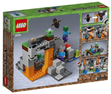 Preview: Box Rückansicht: LEGO Minecraft 21141 Zombiehöhle