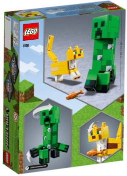 Preview: Box Rückansicht: LEGO Minecraft 21156 BigFig Creeper und Ozelot