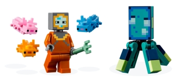 Preview: Minifiguren: LEGO Minecraft 21180 Das Wächterduell