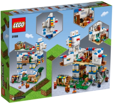 Preview: Box Rückseite: LEGO Minecraft 21188 Das Lamadorf
