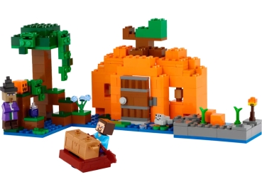 Preview: Inhalt: LEGO Minecraft 21248 Die Kürbisfarm