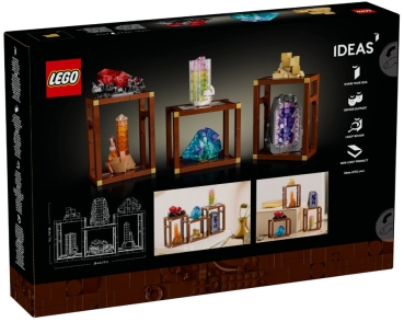 Box Rückseite: LEGO Ideas 21362 Mineraliensammlung