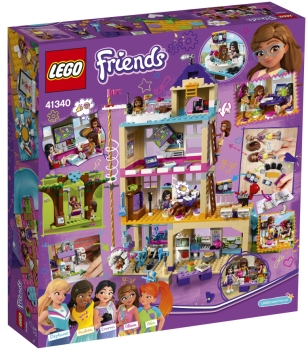 Box Rückansicht: LEGO Friends 41340 Freundschaftshaus