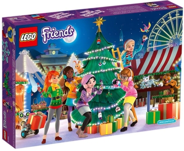 Box Rückansicht: LEGO Friends 41382 Adventskalender 2019