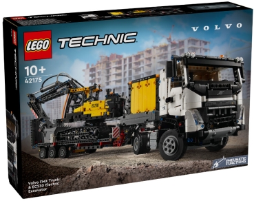 Verpackung: LEGO Technic 42175 Volvo FMX LKW mit EC230 Electric Raupenbagger