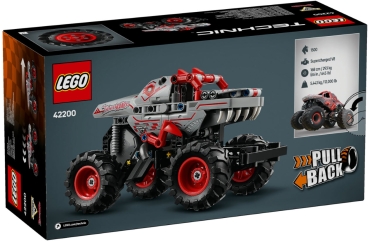 Box Rückseite: LEGO Technic 42200 Monster Jam ThunderROARus