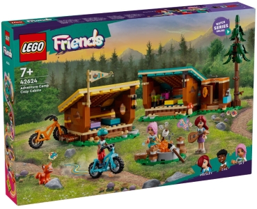 Verpackung: LEGO Friends 42624 Gemütliche Hütten im Abenteuercamp
