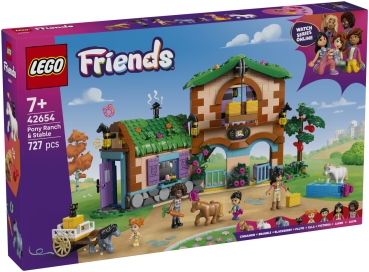 Verpackung: LEGO Friends 42654 Ponyhof & Stall
