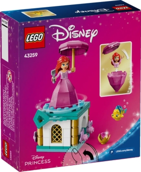 Box Rückseite: LEGO Disney 43259 Arielle Spieluhr