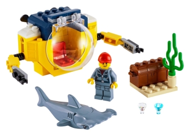 Preview: Inhalt: LEGO City 60263 Mini-U-Boot für Meeresforscher