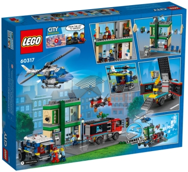 Preview: Box Rückansicht: LEGO City 60317 Banküberfall mit Verfolgungsjagd