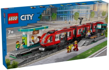 Verpackung: LEGO City 60423 Straßenbahn mit Haltestelle