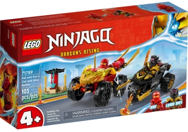 LEGO Ninjago 71789 Verfolgungsjagd mit Kais Flitzer und Ras' Motorrad (VORVERKAUF, Versand am 31.05.)