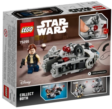 Preview: Box Rückansicht: LEGO Star Wars 75295 Millennium Falcon Microfighter