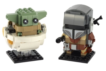 Inhalt: LEGO Brickheadz 75317 Der Mandalorianer und das Kind