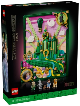 Verpackung: LEGO Wicked 75685 Emerald City Wandkunst