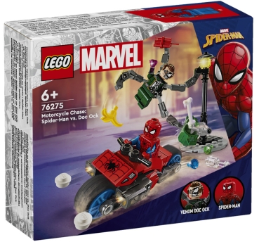 Verpackung: LEGO Super Heroes 76275 Motorrad-Verfolgungsjagd: Spider-Man vs. Doc Ock