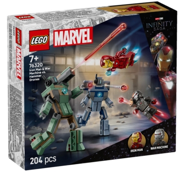 Verpackung: LEGO Super Heroes 76320 Iron Man & War Machine vs. Hammer-Drohnen