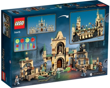 Box Rückansicht: LEGO Harry Potter 76415 Der Kampf um Hogwarts