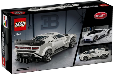 Box Rückseite: LEGO Speed Champions 77240 Bugatti Centodieci Hypersportwagen