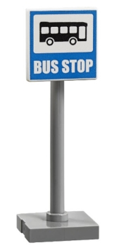 LEGO Micro-Sets M5608 Schild "Bushaltestelle" (gedruckt)