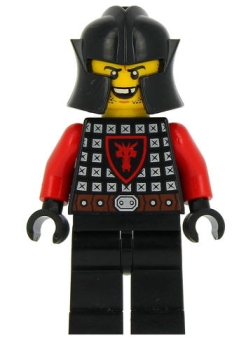 LEGO Castle Minifiguren CAS528 Drachenritter (mit Zahnlücke und Kampfhelm)
