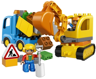 Preview: LEGO DUPLO 10812 Bagger & Lastwagen, Inhalt