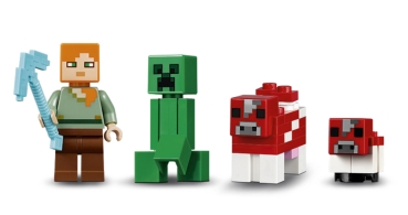Preview: LEGO Minecraft 21129 Die Pilzinsel, Minifiguren