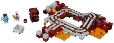 Preview: LEGO Minecraft 21130 Die Nether-Eisenbahn, Inhalt