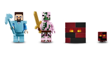 Preview: LEGO Minecraft 21130 Die Nether-Eisenbahn, Minifiguren