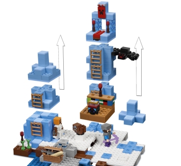 Preview: LEGO Minecraft 21131 Türme aus Eis, Detail 1