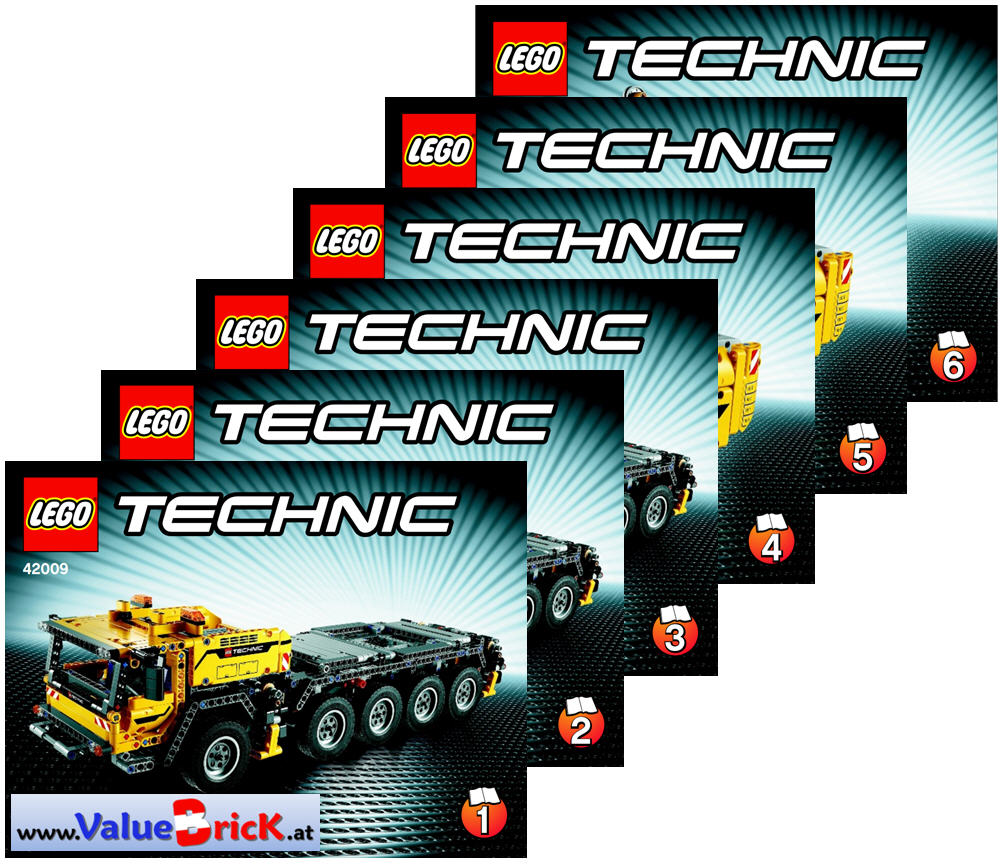 LEGO® Bauanleitung Technic 42009 Autokran Schwerlastkran Instruction NEU 196