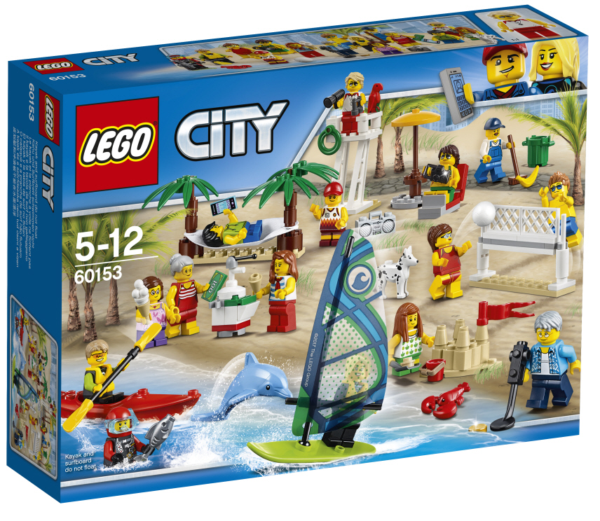 Lego City Badegast auf Liege Kamera aus 60153 NEU Minifigur Figur Schirm 