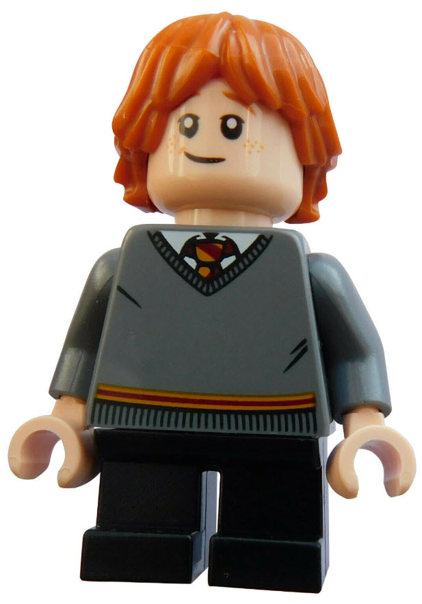 Lego Harry Potter Ron Weasley schwarz grau Figur Figuren Waesley Weasly Neu 