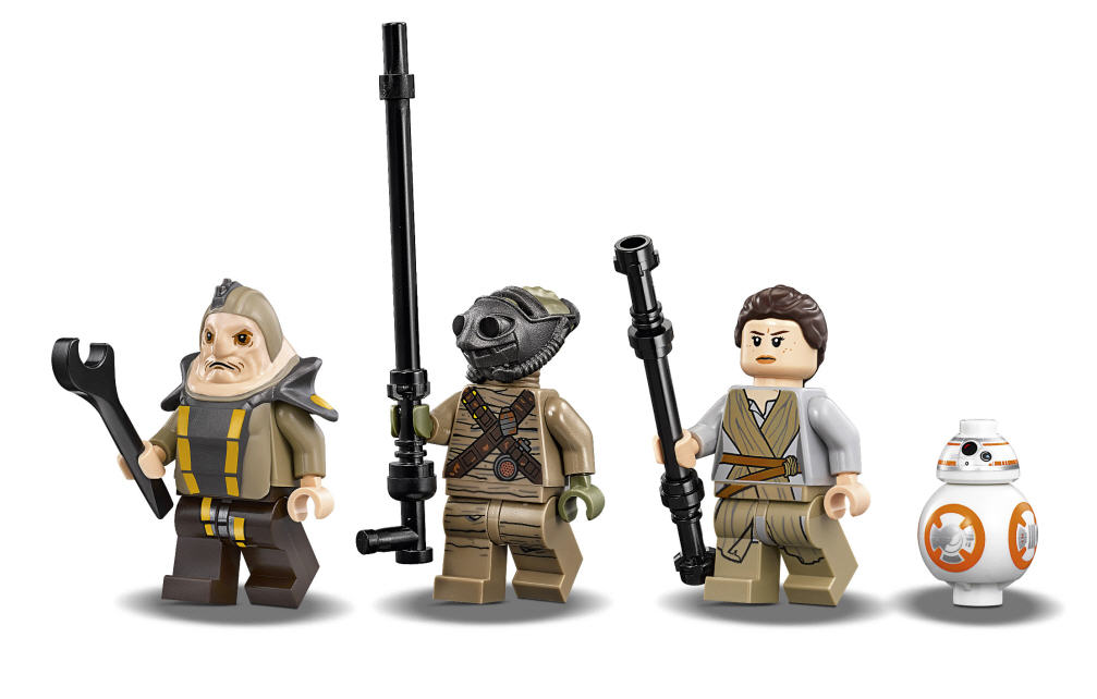LEGO® STAR WARS 75148 Encounter on Jakku Figur Rey mit Waffe Stab 